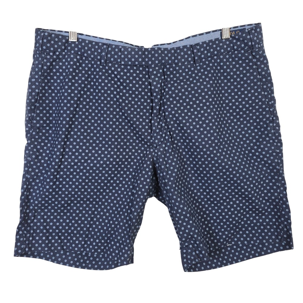 Polo Ralph Lauren Mens 38 Navy‎ Blue Ships Wheel Nautical Straight Fit Shorts
